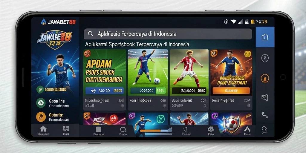 Tampilan gameplay dengan taruhan olahraga real-time di JAWABET88.