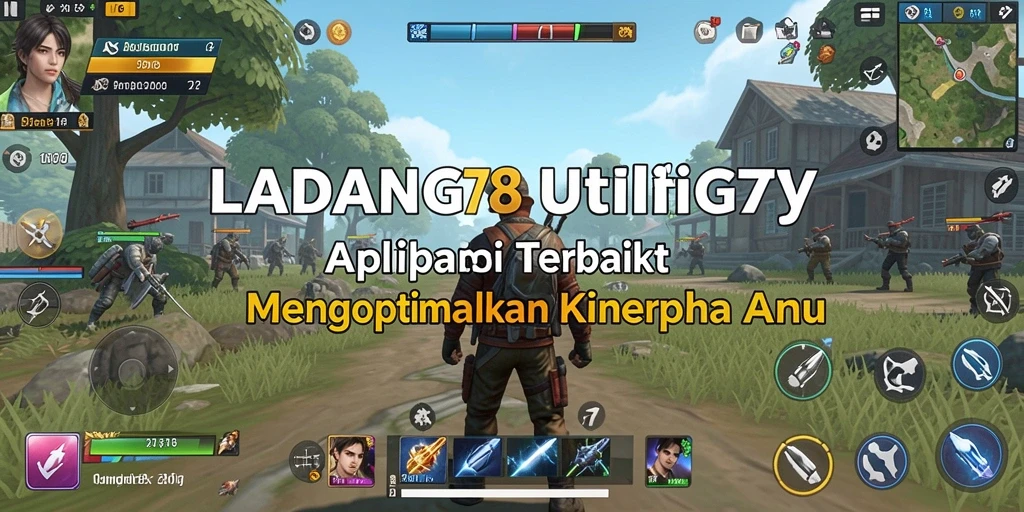 Screenshot utama LADANG78 menampilkan antarmuka pengguna yang sederhana dan fungsional.