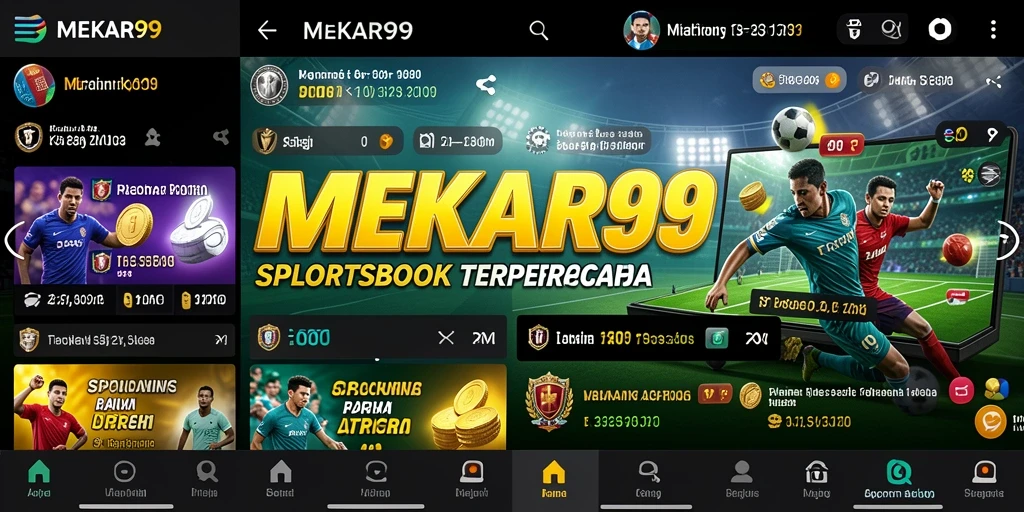 Tampilan interaktif dari <strong>MEKAR99</strong> saat taruhan olahraga berlangsung.