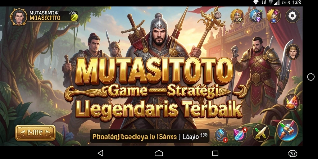 Tangkapan layar utama MUTASITOTO menampilkan aksi strategis yang mendebarkan.