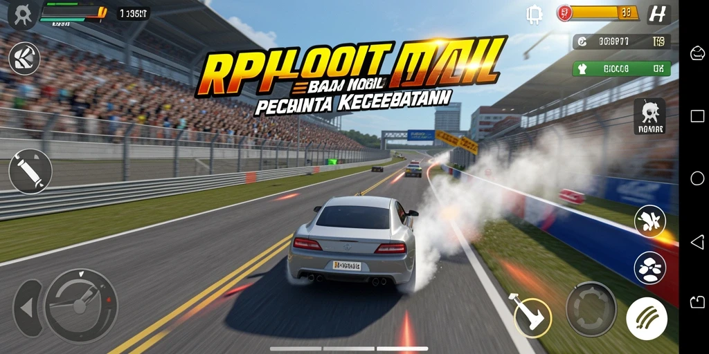 Tampilan gameplay balap yang seru di RPLOOT.
